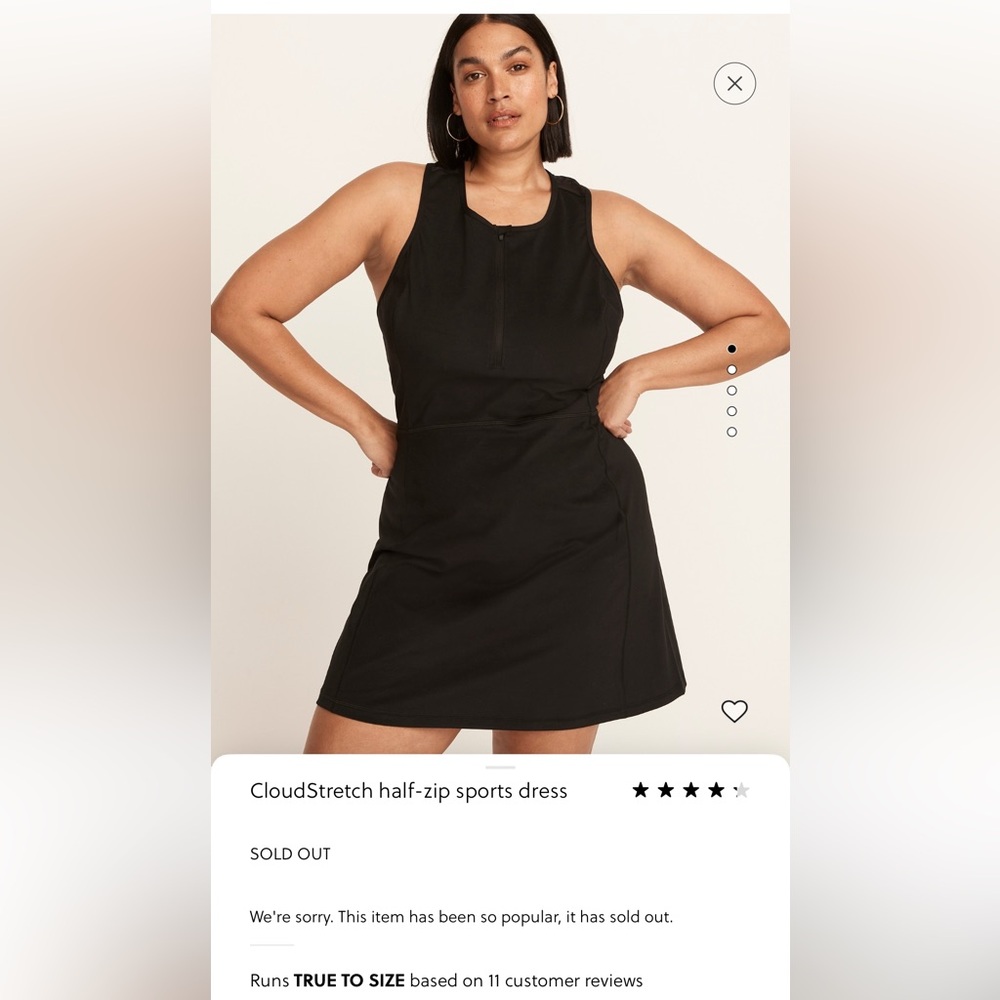 J.Crew CloudStretch half-zip sports dress